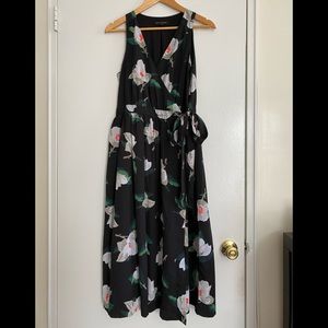 Black floral dress